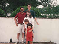 Chuck and His Children, Matt, Michelle, Danielle, and Lyn