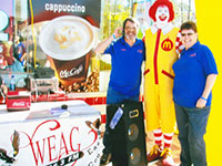 Chuck and Mary at McDonalds in 2009