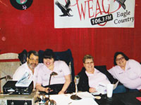 Chuck, Lyn, Miss Mary, and Maryann at the Fair in 2010